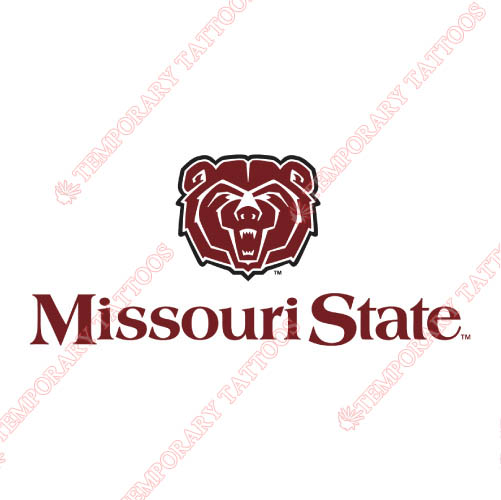 Missouri State Bears Customize Temporary Tattoos Stickers NO.5137